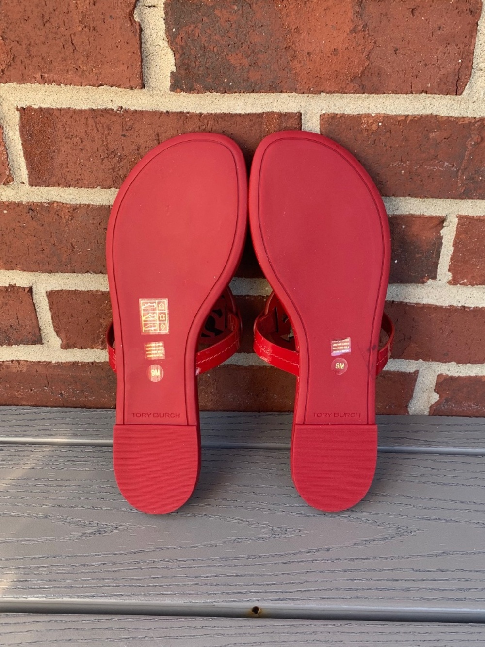 Tory Burch Miller Sandals in Red Patent Leather - Picture 5 of 13